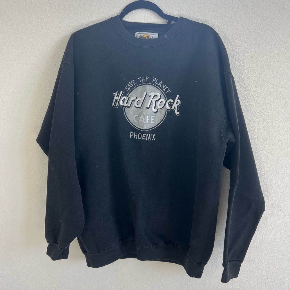 Hard Rock Cafe Black Crewneck Sweater